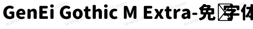 GenEi Gothic M Extra字体转换